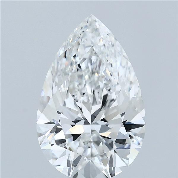 3.05 carat e VVS2 EX Cut IGI pear diamond