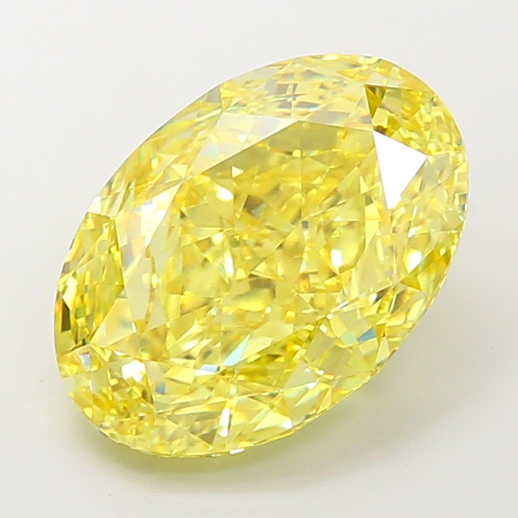 Oval 8.03ct Fancy Vivid Yellow VS1