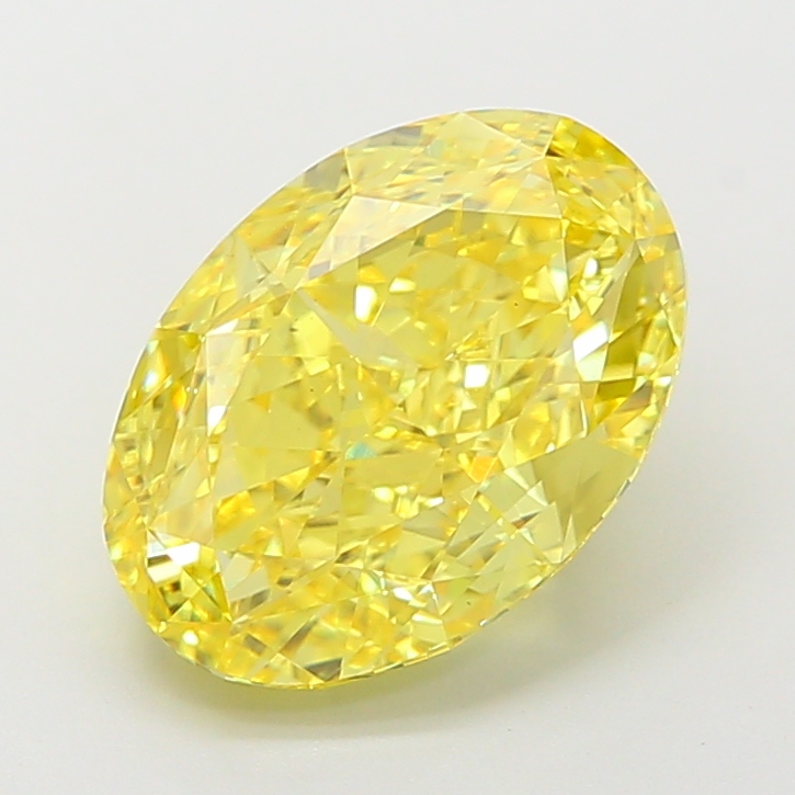 Oval 5.36ct Fancy Vivid Yellow VS1