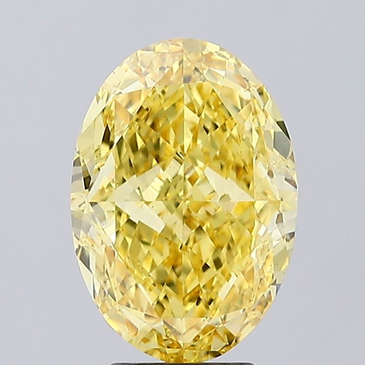 Oval 4.71ct Fancy Vivid Yellow VS1