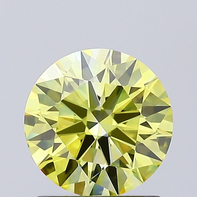 1.02ct Round Fancy Intense Yellow IF IGI