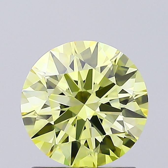 1.32ct Round Fancy Intense Yellow IF IGI