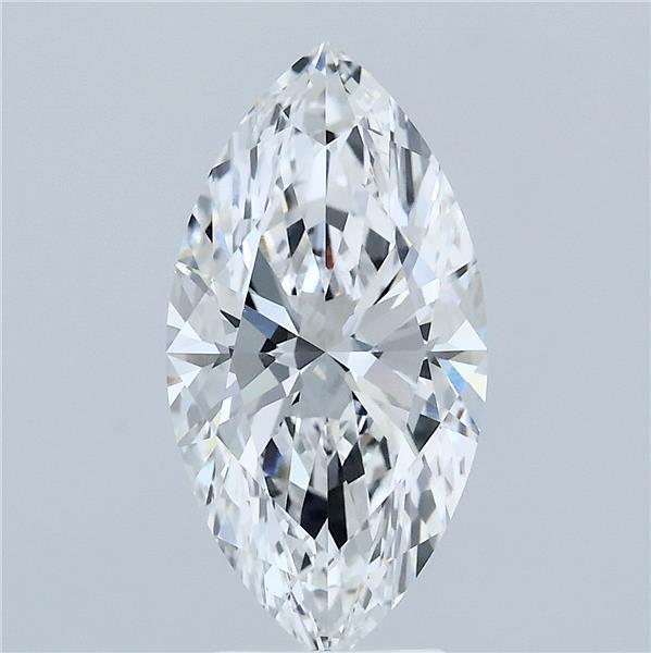 3.05 carat e VVS2 EX Cut IGI marquise diamond