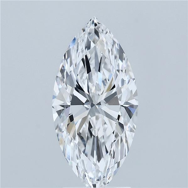 3.04 Carat Marquise Cut D VVS1 Diamond - view 1