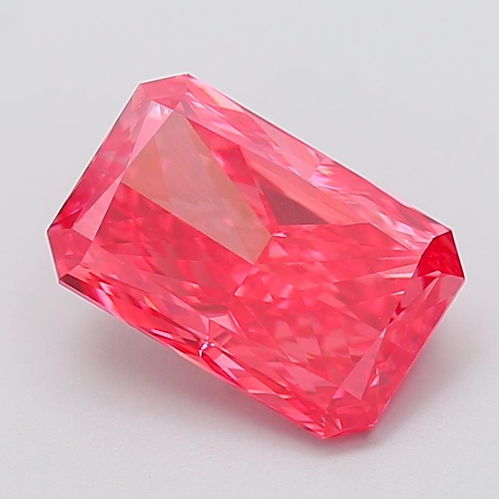 Radiant 4.04ct Fancy Vivid Pink VVS2