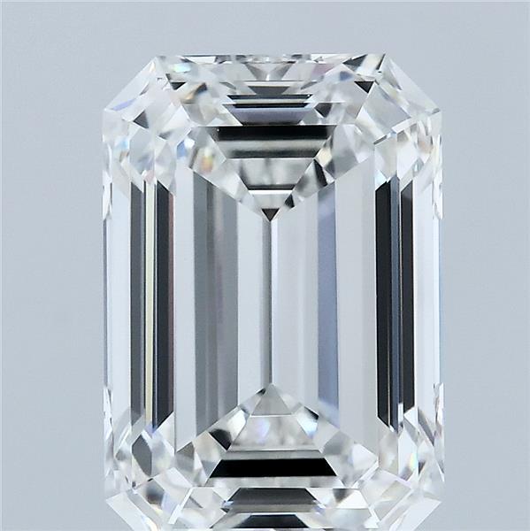 4.60 Carat Emerald Cut F VVS2 Diamond - view 1