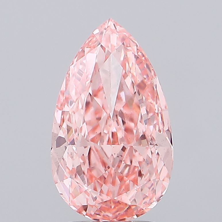 3.55ct Pear Fancy Vivid Pink VS2 IGI