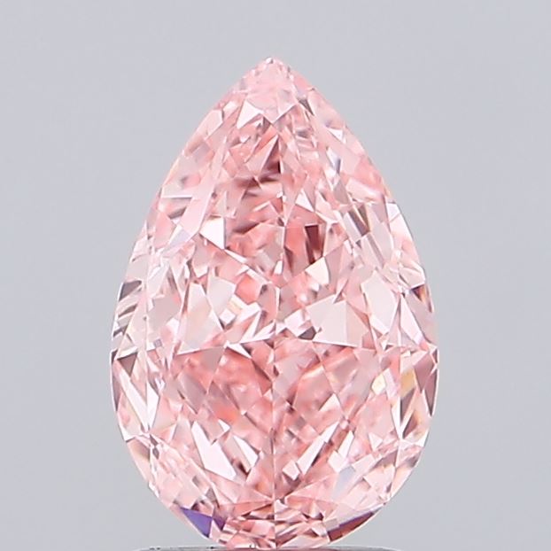 2ct Pear Fancy Vivid Pink VS1 IGI