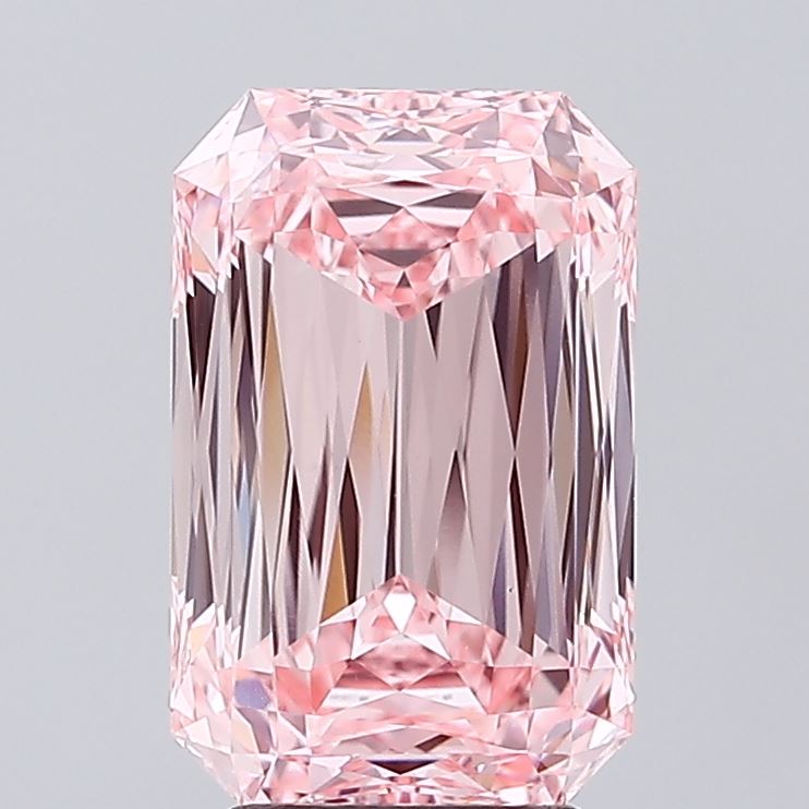 4.07ct Criss Cut Fancy Vivid Pink VVS2 IGI