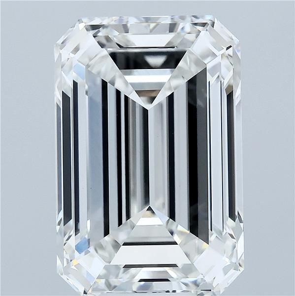 10.11 Carat Emerald Cut F VVS2 Diamond - view 1