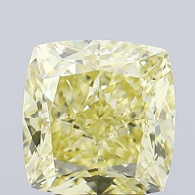 3.02ct Cushion Fancy Yellow VVS2 IGI