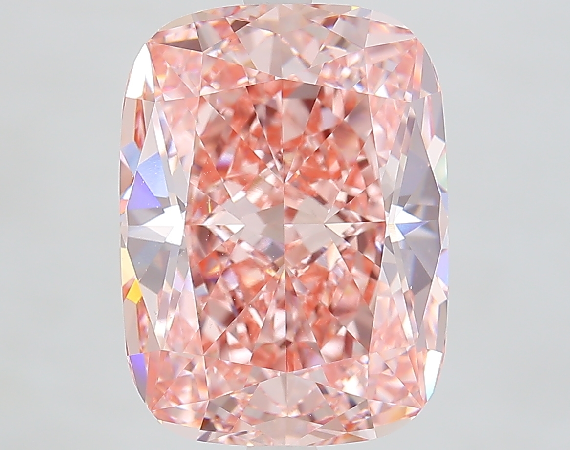 Cushion 7.05ct Fancy Vivid Pink VS1