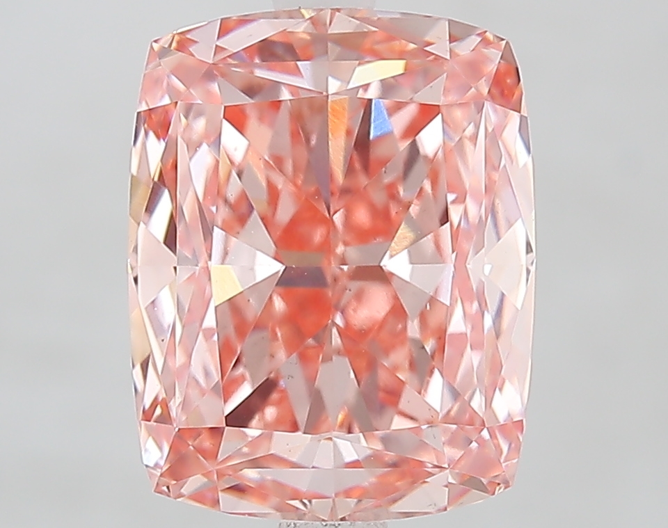 Cushion 4.60ct Fancy Vivid Pink VS1