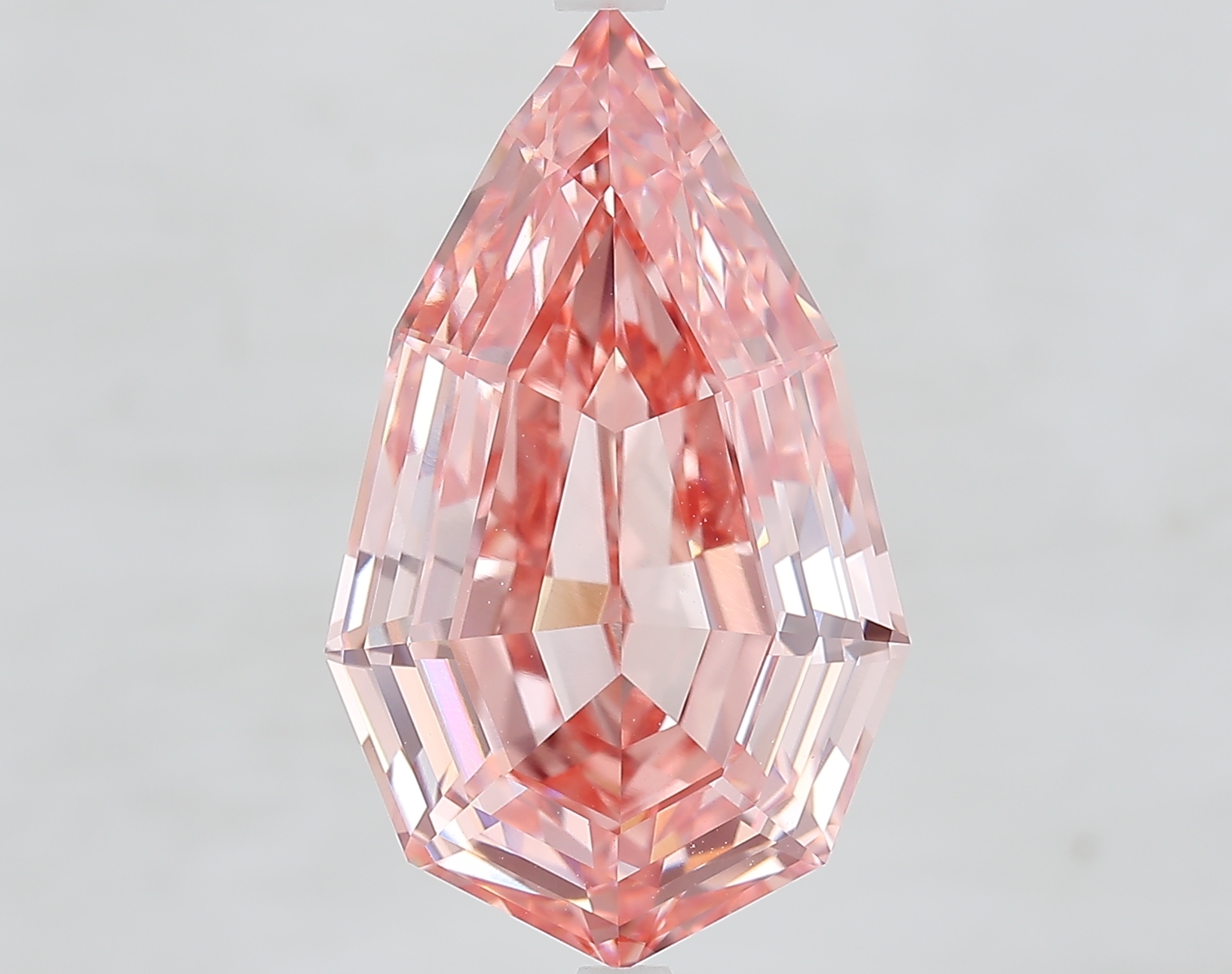 Pear 9.08ct Fancy Vivid Pink VVS2