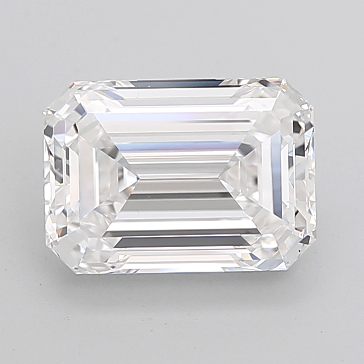 Emerald cut 4.74ct D IF