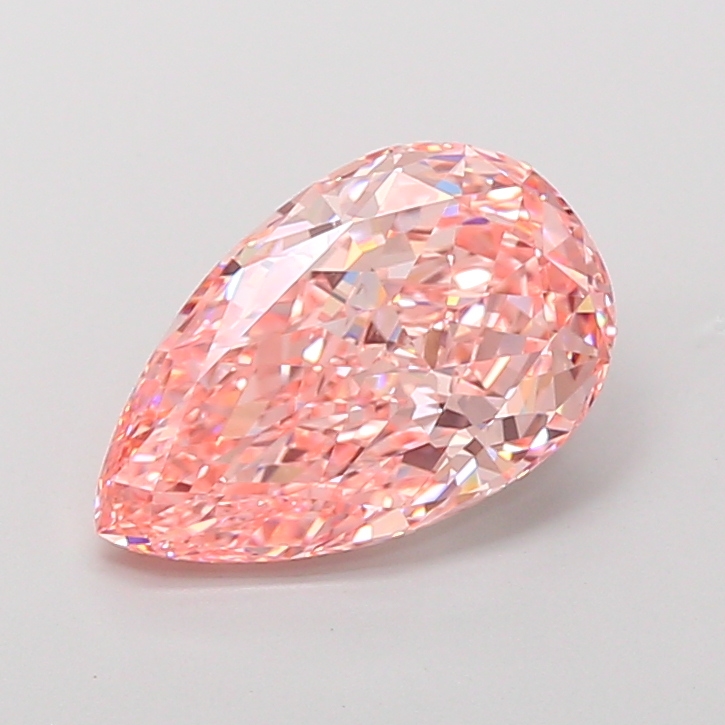 Pear 4.01ct Fancy Vivid Pink VVS2