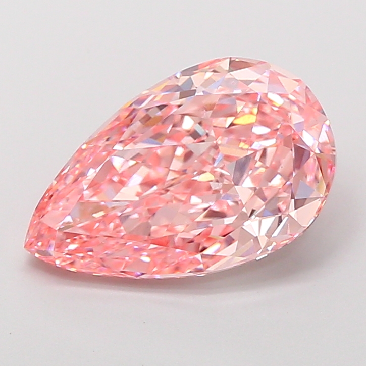Pear 4.33ct Fancy Vivid Pink VS1