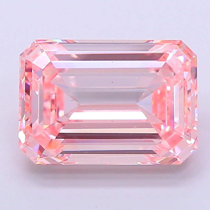 5.03ct Emerald Fancy Vivid Pink VS1 IGI