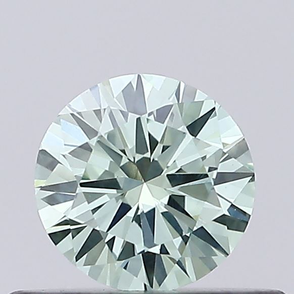 0.36ct Round Fancy Intense Green VVS2