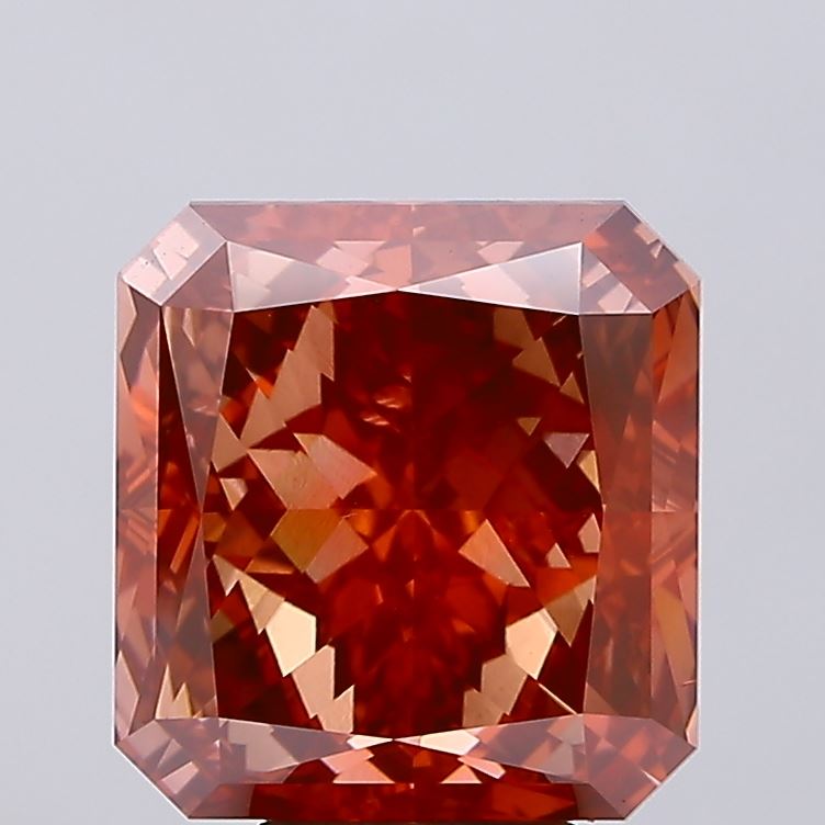 9.01ct Radiant Fancy Vivid Red VS1