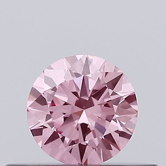 0.27ct Round Fancy Vivid Pink VVS2