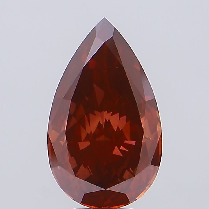 7.05ct Pear Fancy Vivid Red VS2