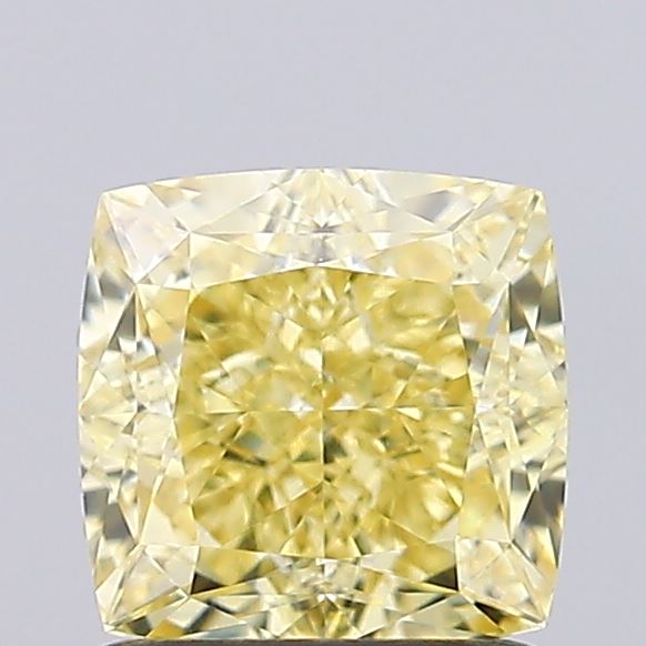 1.22ct Cushion Modified Fancy Intense Yellow VS1