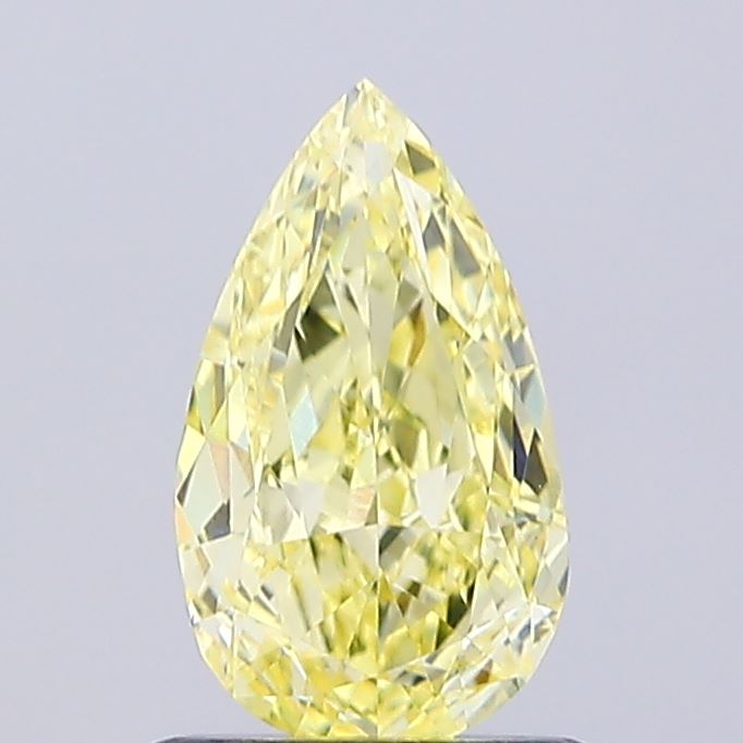 1ct Pear Fancy Intense Yellow VS1