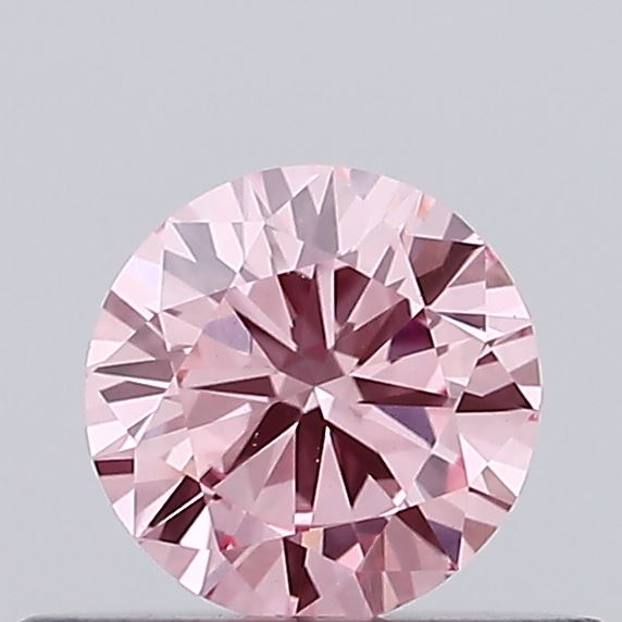 0.34ct Round Fancy Vivid Pink VVS2
