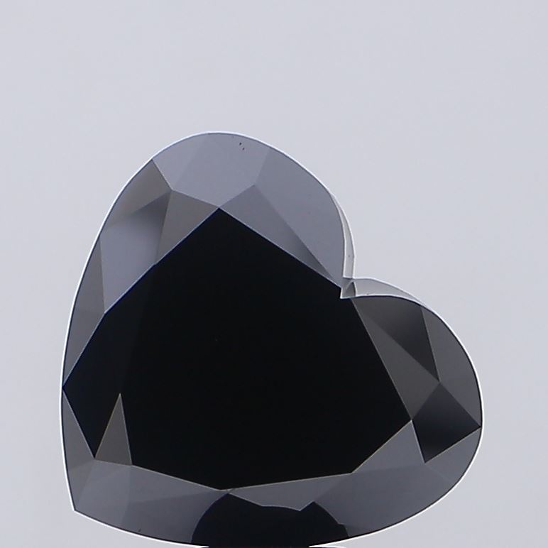 15.8ct Heart Fancy Vivid Black VS1