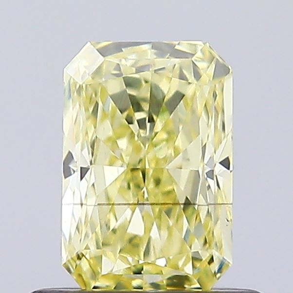0.62ct Radiant Fancy Intense Yellow VS2