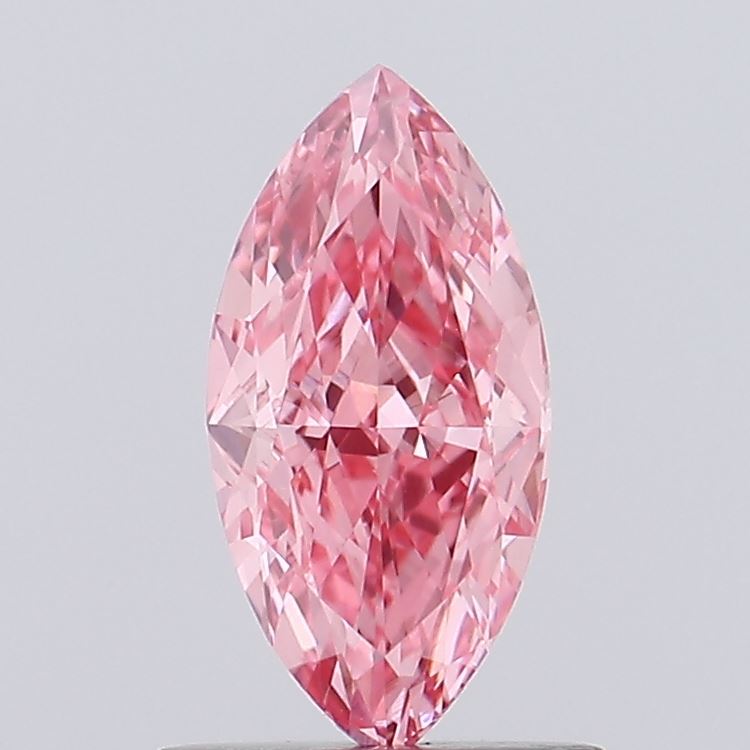 0.84ct Marquise Fancy Vivid Pink VVS2
