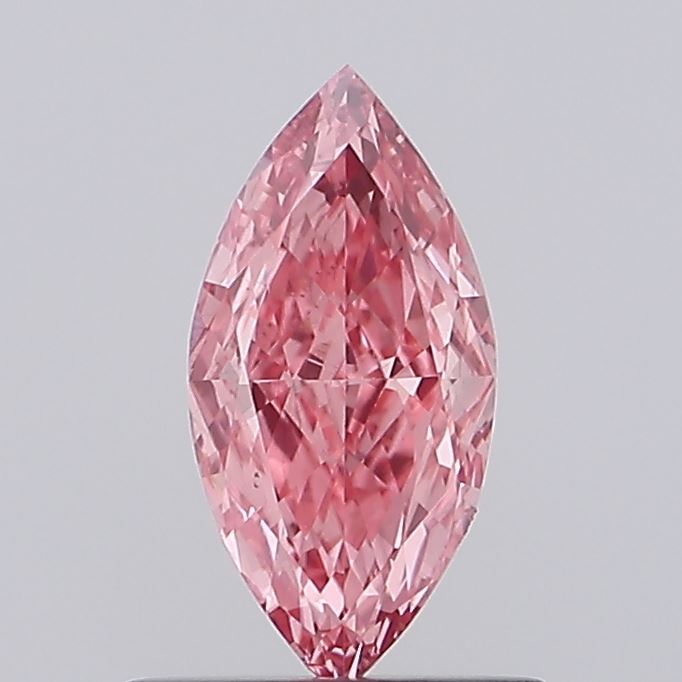 0.66ct Marquise Fancy Intense Pink VS2