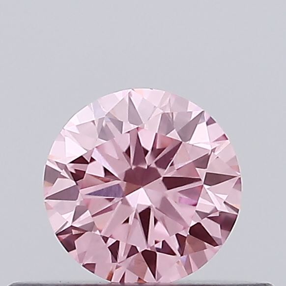 0.32ct Round Fancy Vivid Pink VVS2
