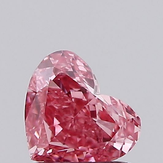 0.47ct Heart Fancy Vivid Pink VS1
