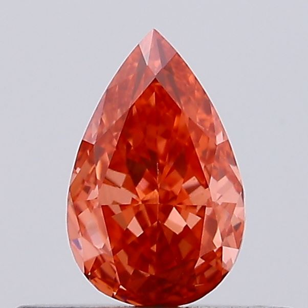 0.38ct Pear Fancy Vivid Red VS1