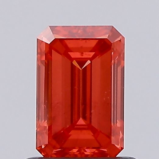 0.81ct Emerald Fancy Vivid Red VS1