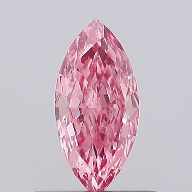 0.53ct Marquise Fancy Vivid Pink VS2