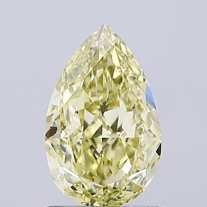 1.08ct Pear Fancy Intense Yellow VS1