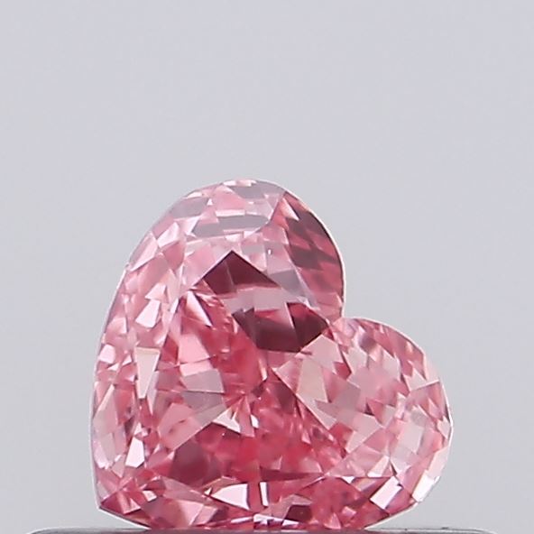 0.3ct Heart Fancy Vivid Pink VS1