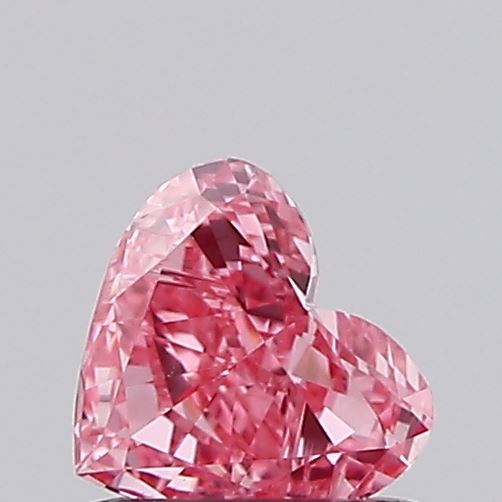 0.32ct Heart Fancy Vivid Pink VS2
