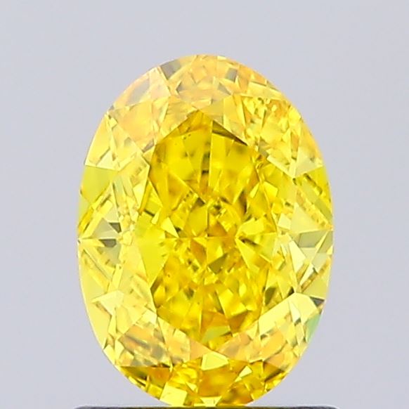1.04ct Oval Fancy Vivid Yellow VS1