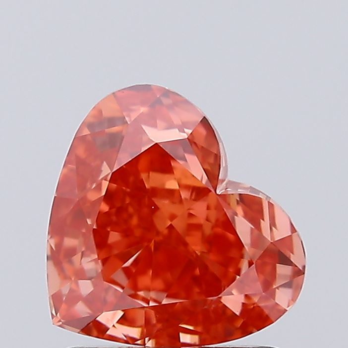 1.14ct Heart Fancy Intense Orange VVS2