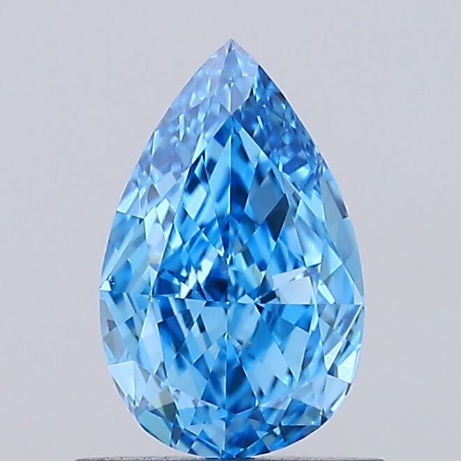 0.83ct Pear Fancy Vivid Blue VVS2