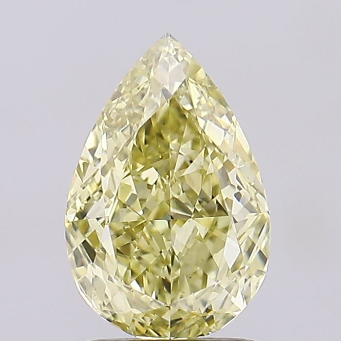 1.36ct Pear Fancy Intense Yellow VS1