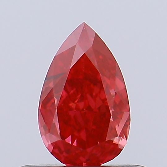 0.4ct Pear Fancy Vivid Red VS2