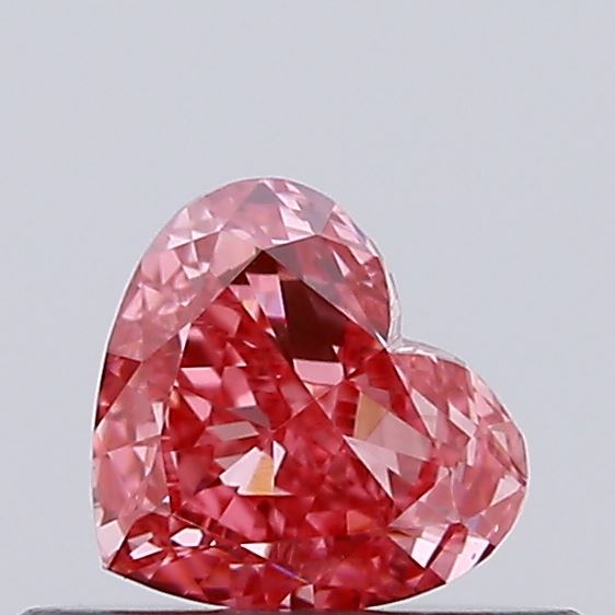 0.39ct Heart Fancy Vivid Pink VS1
