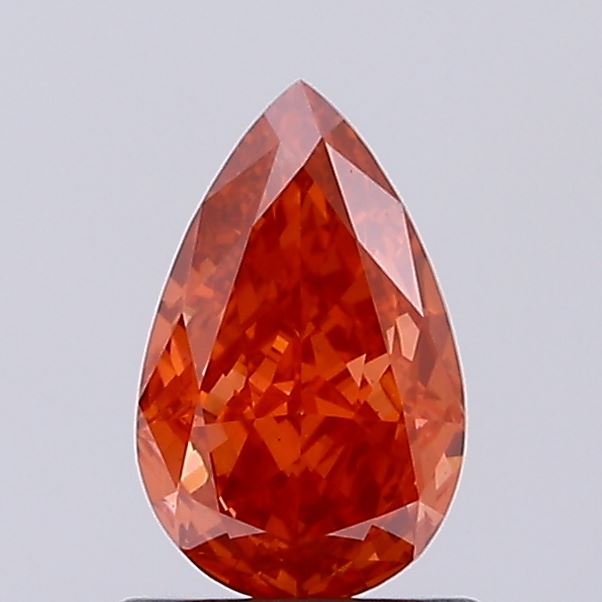0.95ct Pear Fancy Vivid Red VS1