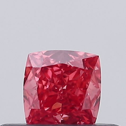 0.24ct Cushion Modified Fancy Vivid Red VS1