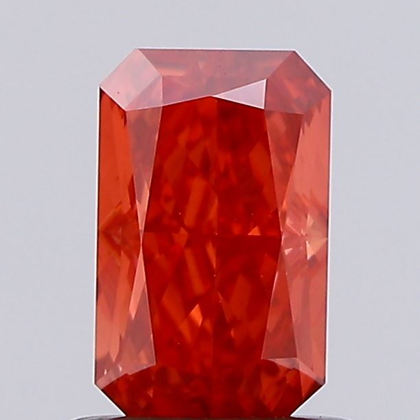 0.98ct Radiant Fancy Vivid Red VS1